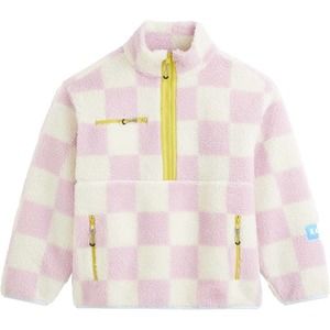 Pink and Cream Checkered Women's Jacket